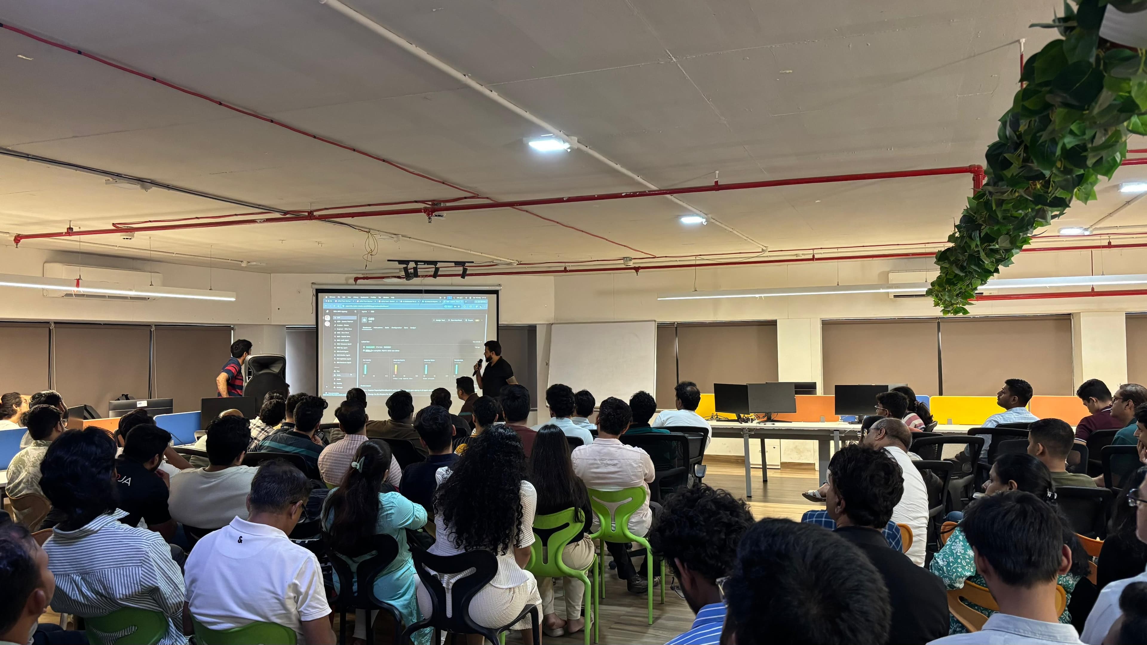 Audience engaging during an interactive masterclass